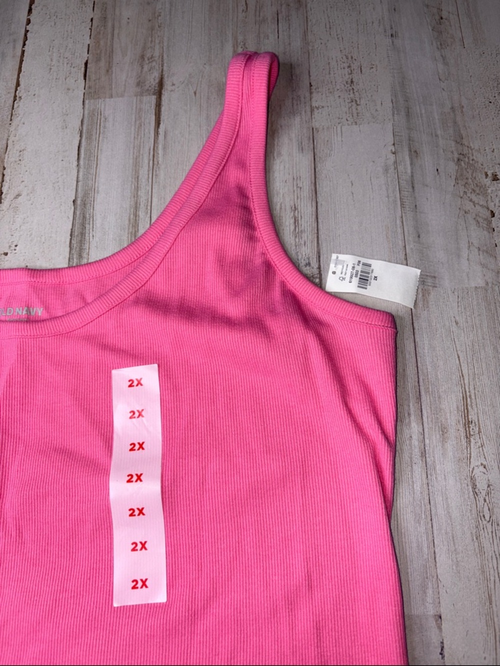 Old Navy First Layer Hot Pink Scoop Neck Tank Top Size 2X NWT! - Picture 2 of 10